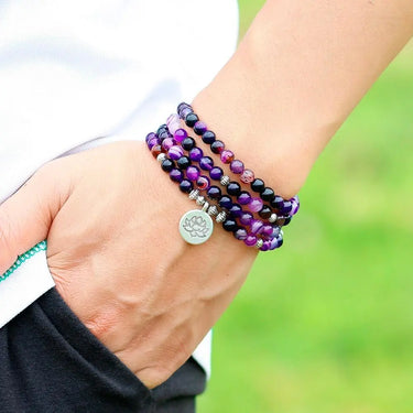Purple Agate Power 108 Mala-Your Soul Place